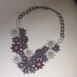 Floral beaded necklace